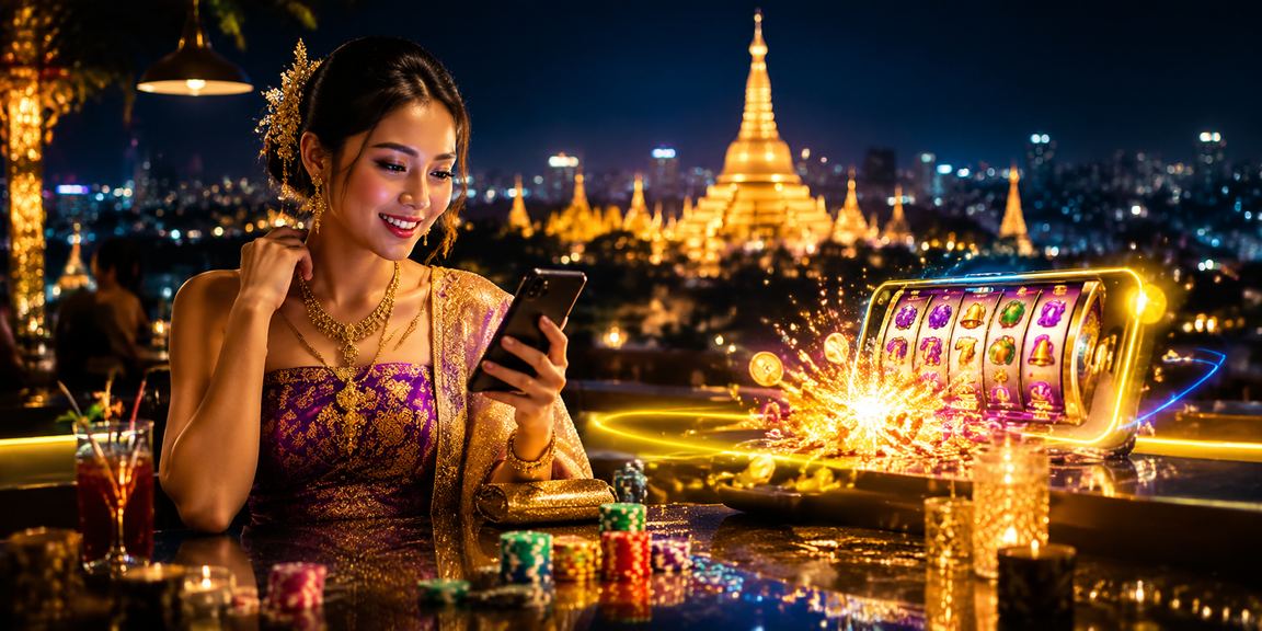 ရန်ကုန် ရွှေတိဂုံစလော့ဂိမ်း အပြာရောင် ဓာတ်ပုံ